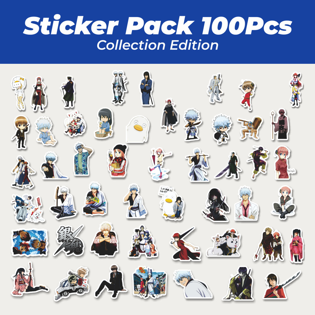 

Hot Stiker Anime Series Gintama Character Mix 1 Lucu Anti Air Stikers Berperekat Waterproof Sticker Decal Buat Motor Helm Buku Journal Koper Casing HP Laptop Botol Minum