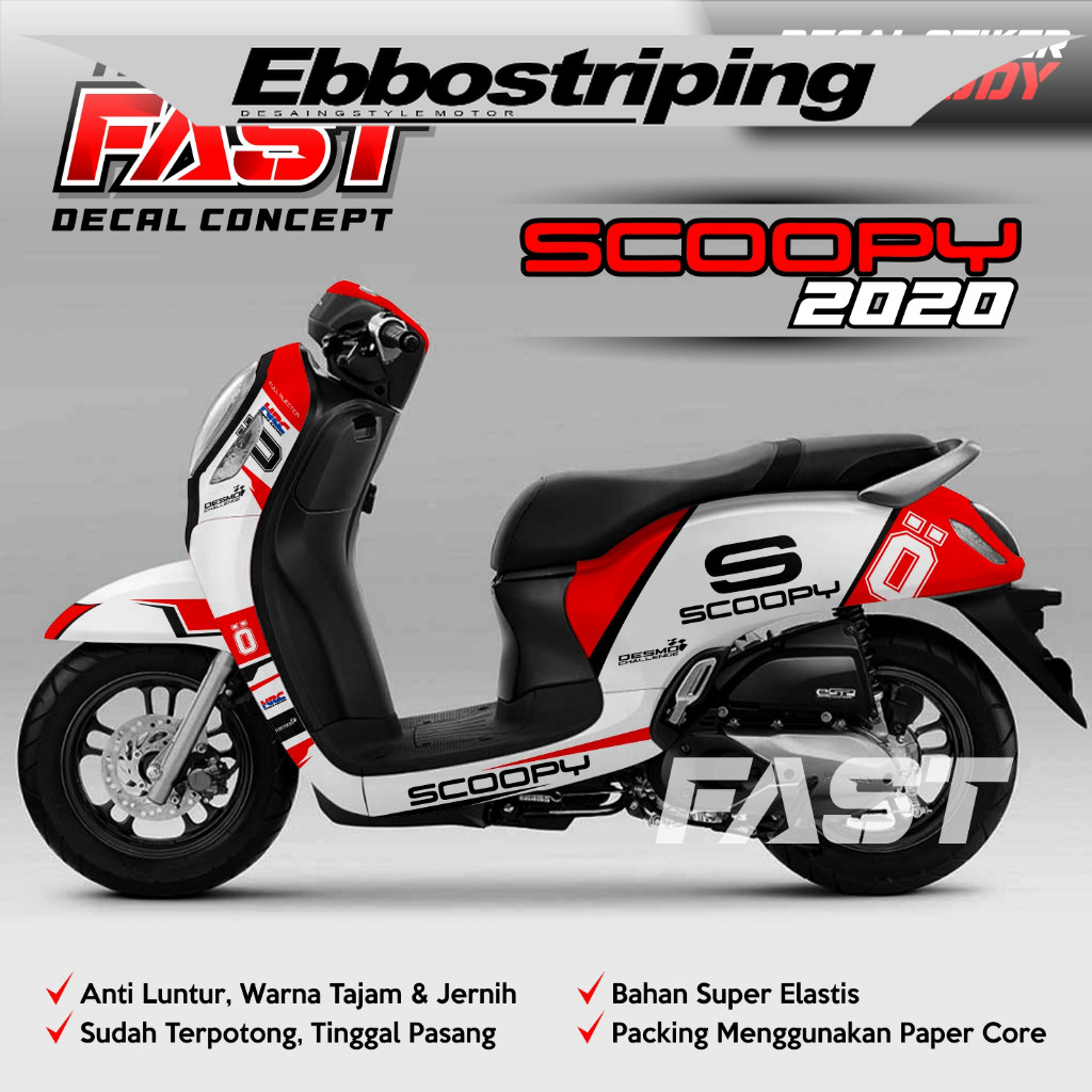 Sticker scoopy new 2020 fullbody ohlins racing scoopy ohlins racing fullblok
