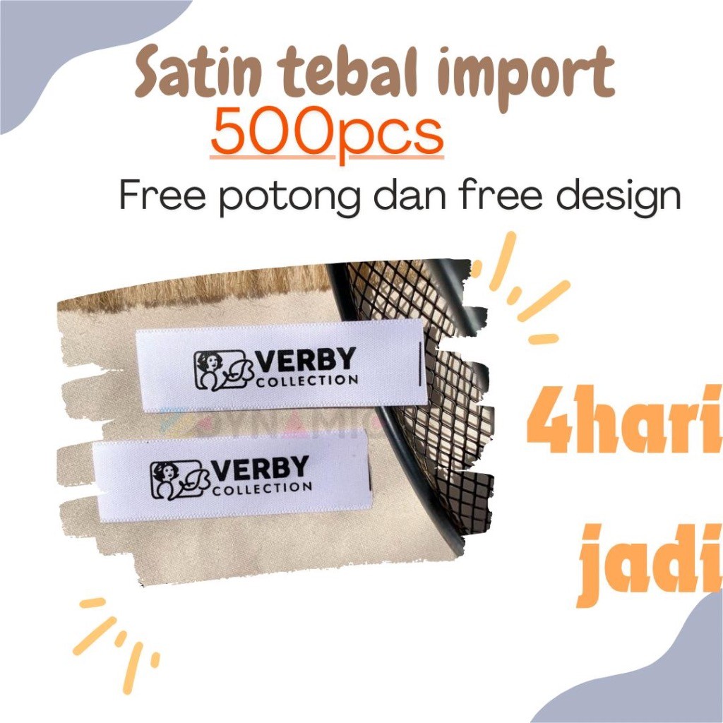 

500 pcs label washing care import/label satin custom tebal/label merek pakaian
