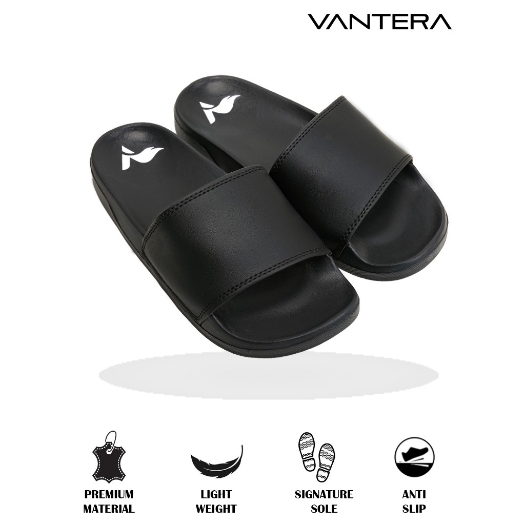 Vantera - Eternal Black | Sandal Pria Premium