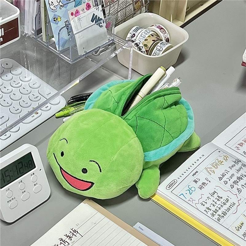 

Kotak pensil boneka kura-kura / Pencil Case Stationery Bag Kawaii Doll / Unik dan Lucu