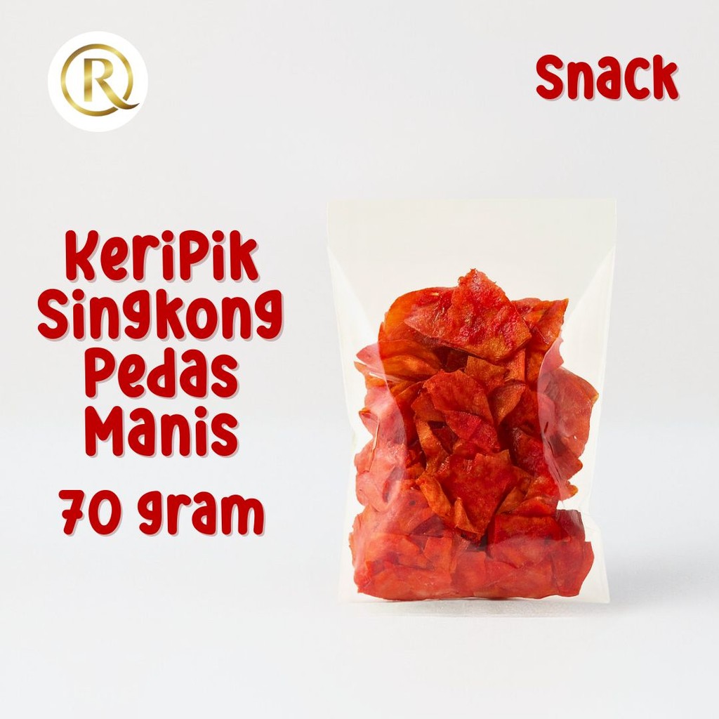 

ROSTIA Cemilan Enak Snack Keripik Singkong Pedas Manis Eceran
