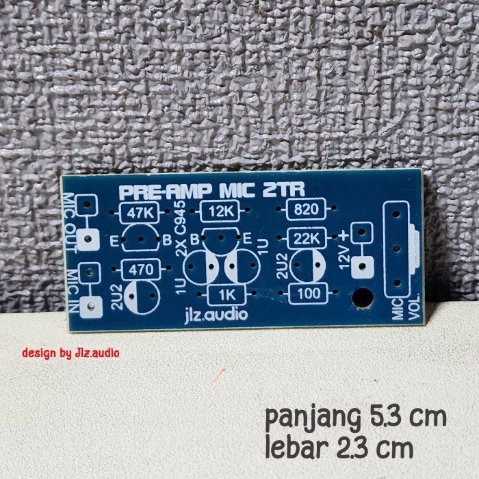 (KB)  PCB PRE AMP MIC 2 TRANSISTOR 2 TR