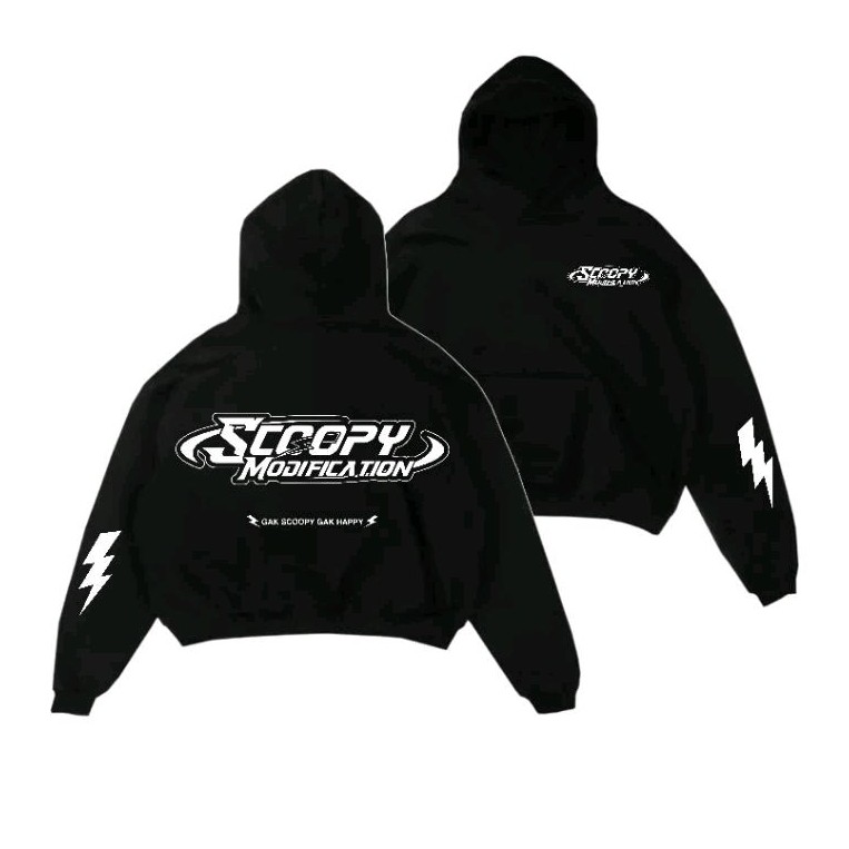 [cod] 2025 Trend Hoodie Reflective Scoopy Modifikasi figure (Menyala) 200GSM 24s Cotton hoodie
