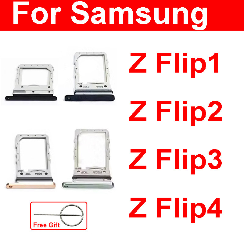 For Samsung Galaxy Z Flip 1 2 3 4 Flip3 5G F7110 Flip4 F7210 Flip 5G F7070 F7000 Sim Card Tray Slot 