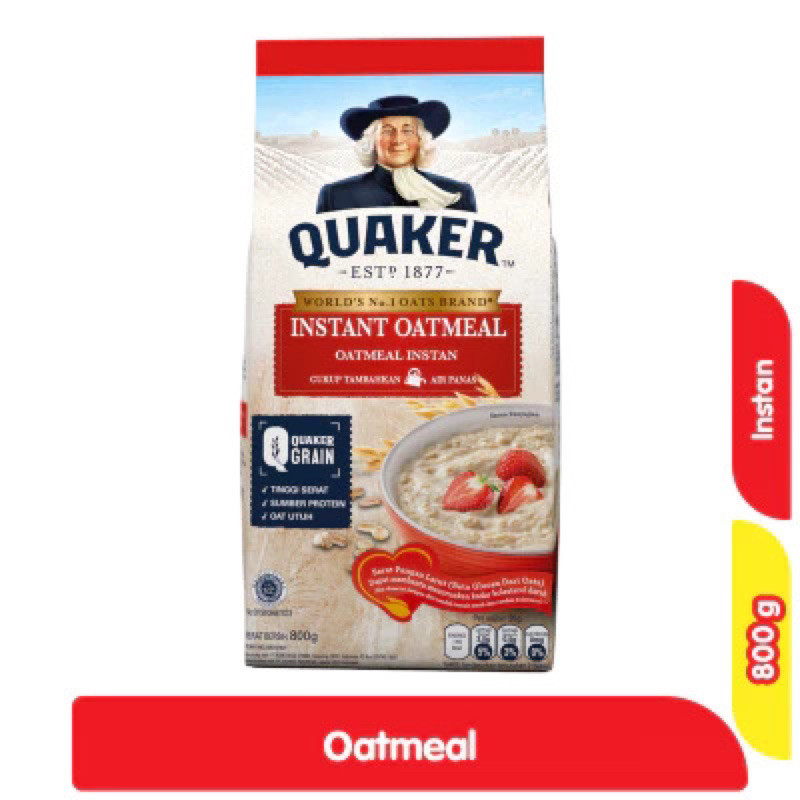 

Quaker Instant Oatmeal Pouch 800 gr