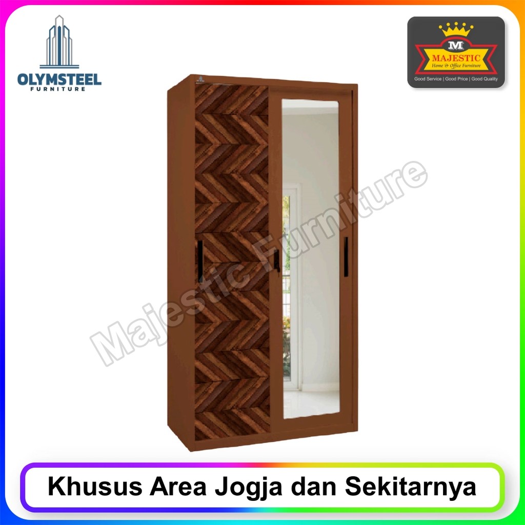 Lemari Pakaian Besi Olymsteel OSWS Sekayu 90 (Jogja)