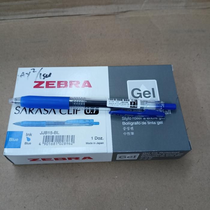 

pulpen sarasa 1.0, 0.7,0.5 HTM biru per lusin - Hitam, 1,0