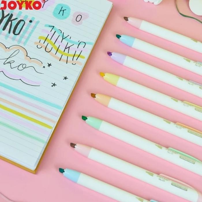 

Highlighter / Penanda Berwarna Joyko HL-77-6 Warna Pastel Color