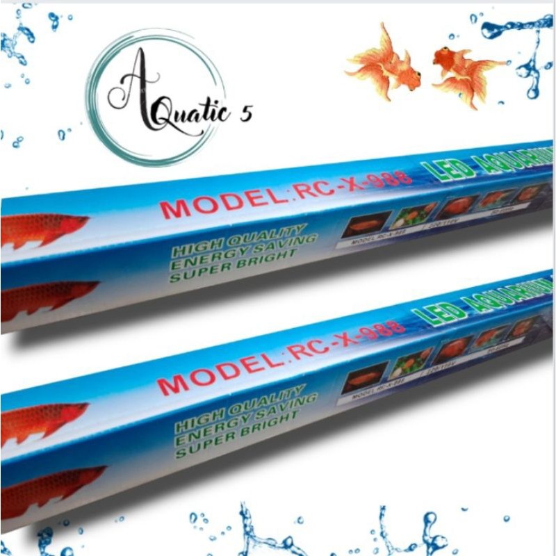 LAMPU LED AQUARIUM AQUASCAPE ARWANA RECENT RCX 988