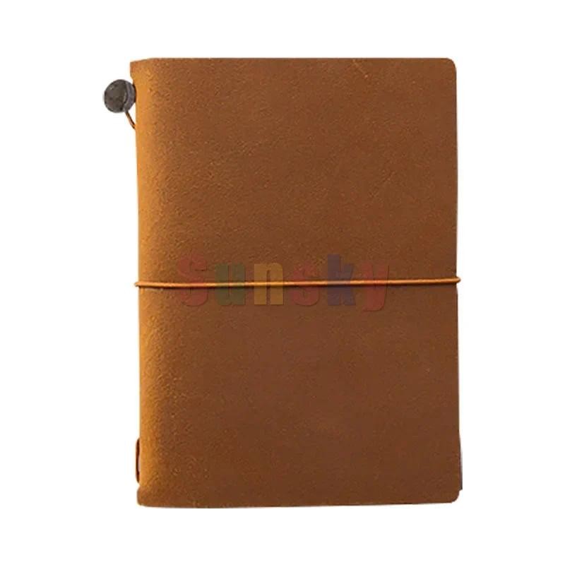 

Midori Traveler's Company Notebook Standard/Passport Size, Cowhide Cover with Original Writing Paper That Is Easy To Write On
