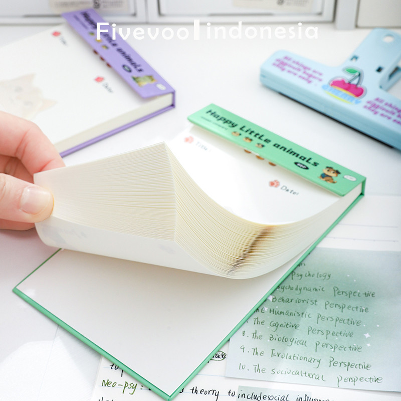 

FIVEVOO Mini Book/ Note Book Mini/ Buku Memo Saku/ Memo Kertas Daily dan Weekly Plan ( 80 Lembar )/ Buku Mini Lucu