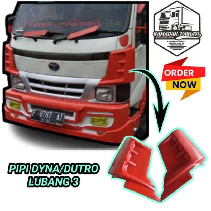 Pipi dyna/Dutro lubang 3 || 1pasang kiri kanan pipi dyna/Dutro || modifikasi truk Dyna/Dutro kekinia