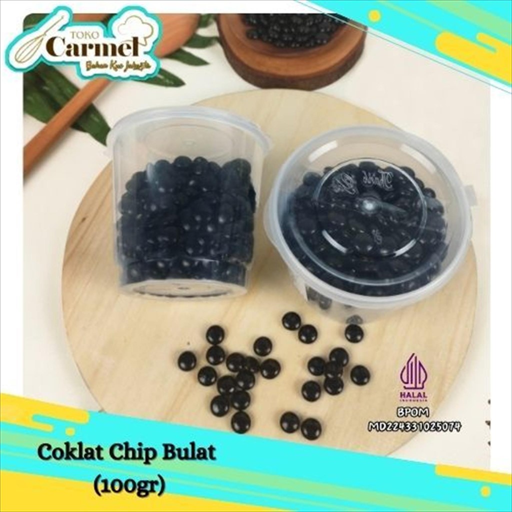 

Coklat Chip Bulat 100gr Repack / Choco chip ELMER