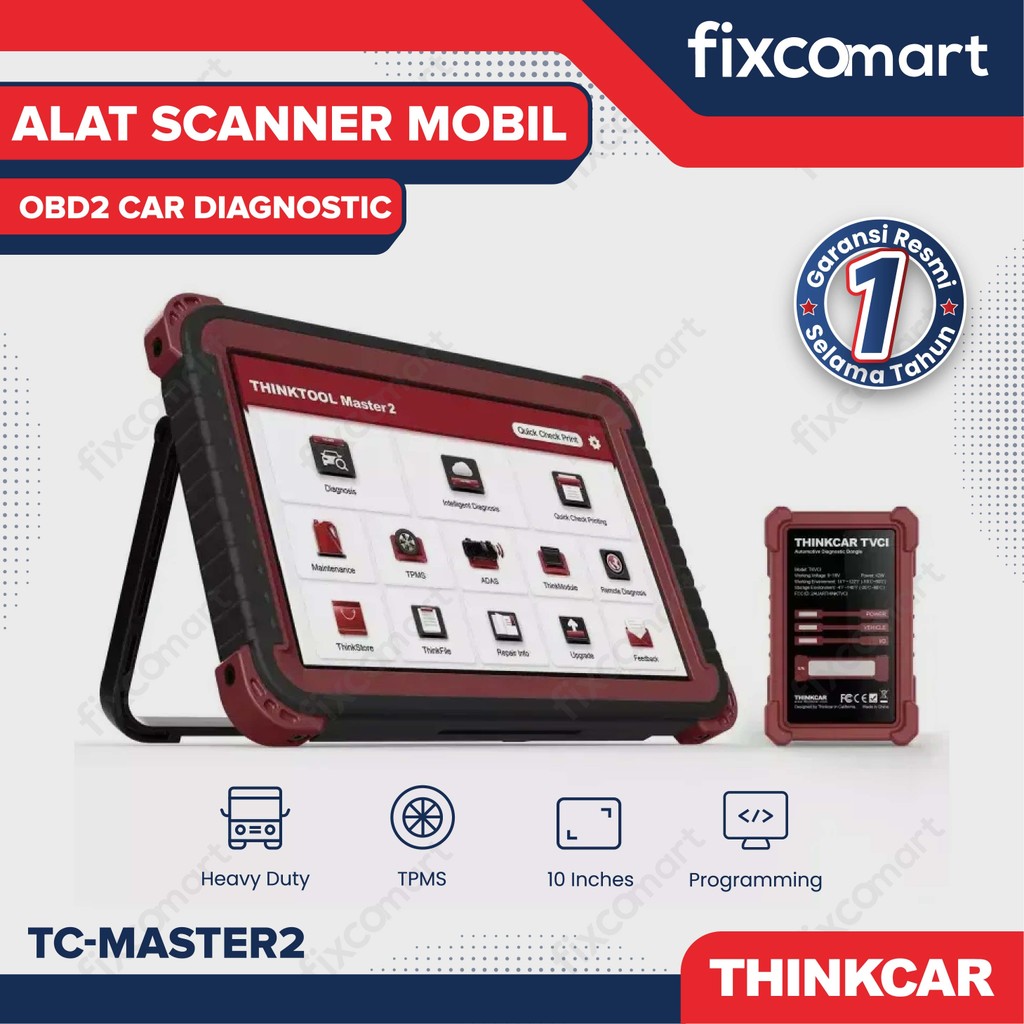 ThinkCar Master2 Alat Scanner Mobil OBD2 Car Diagnostic - Thinkcar TC-Master2  Alat Scanner Mobil OB