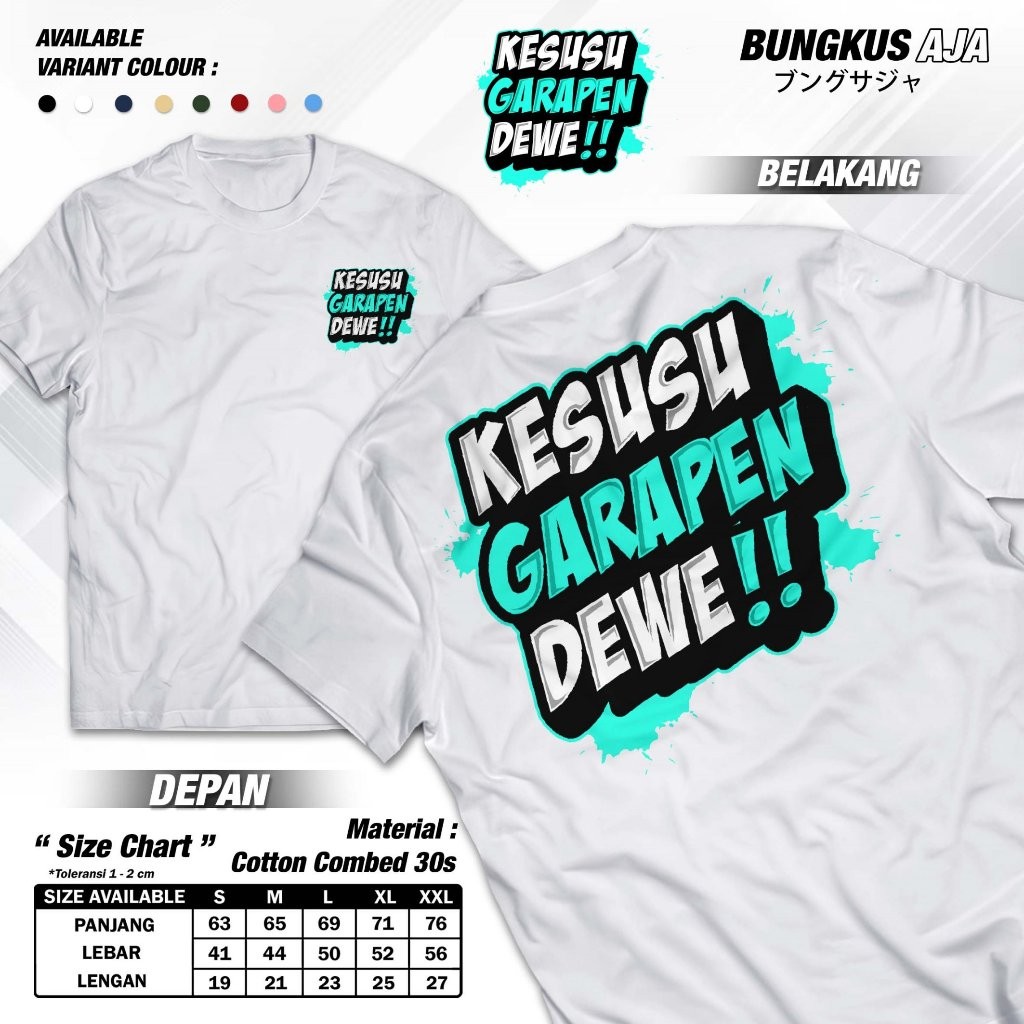 Kaos Kesusu Garapen Dewe / Baju Distro Kaos Kata Kata Keren Nyindir Viral / Kaos Kata2 Jawa / Kaos K