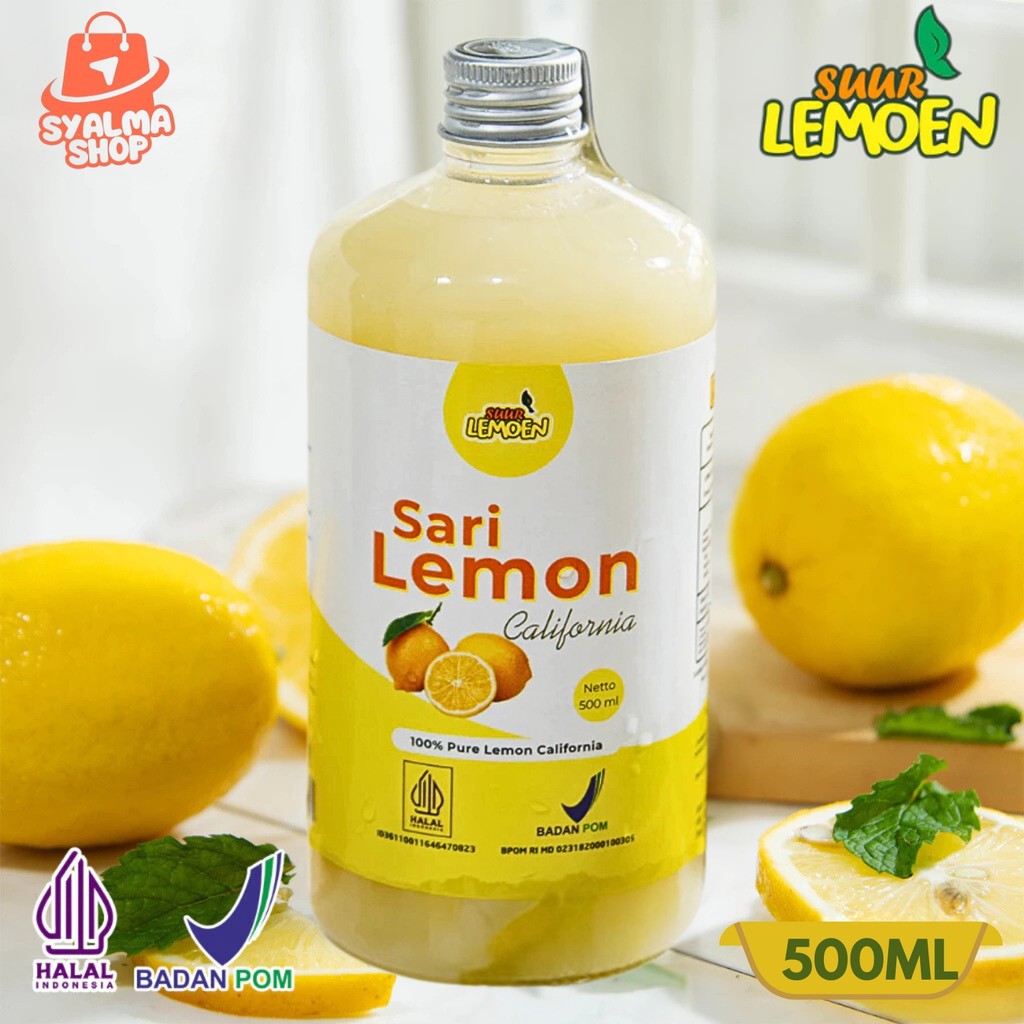 

Suur Lemoen Sari Lemon Air Lemon Murni Minuman Diet 500ml Lemon California