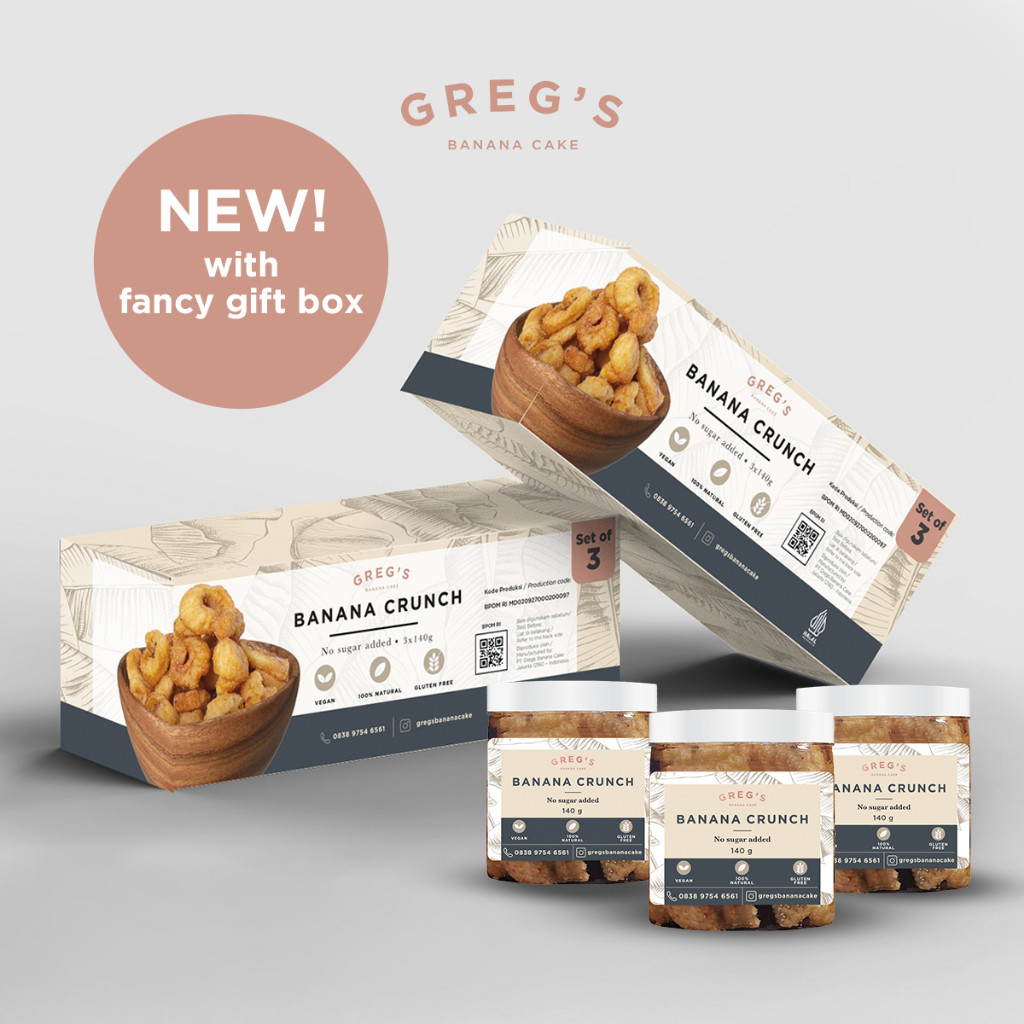 

Gregs Banana Crunch Gluten Free Vegan Best Selling Banana Crunch