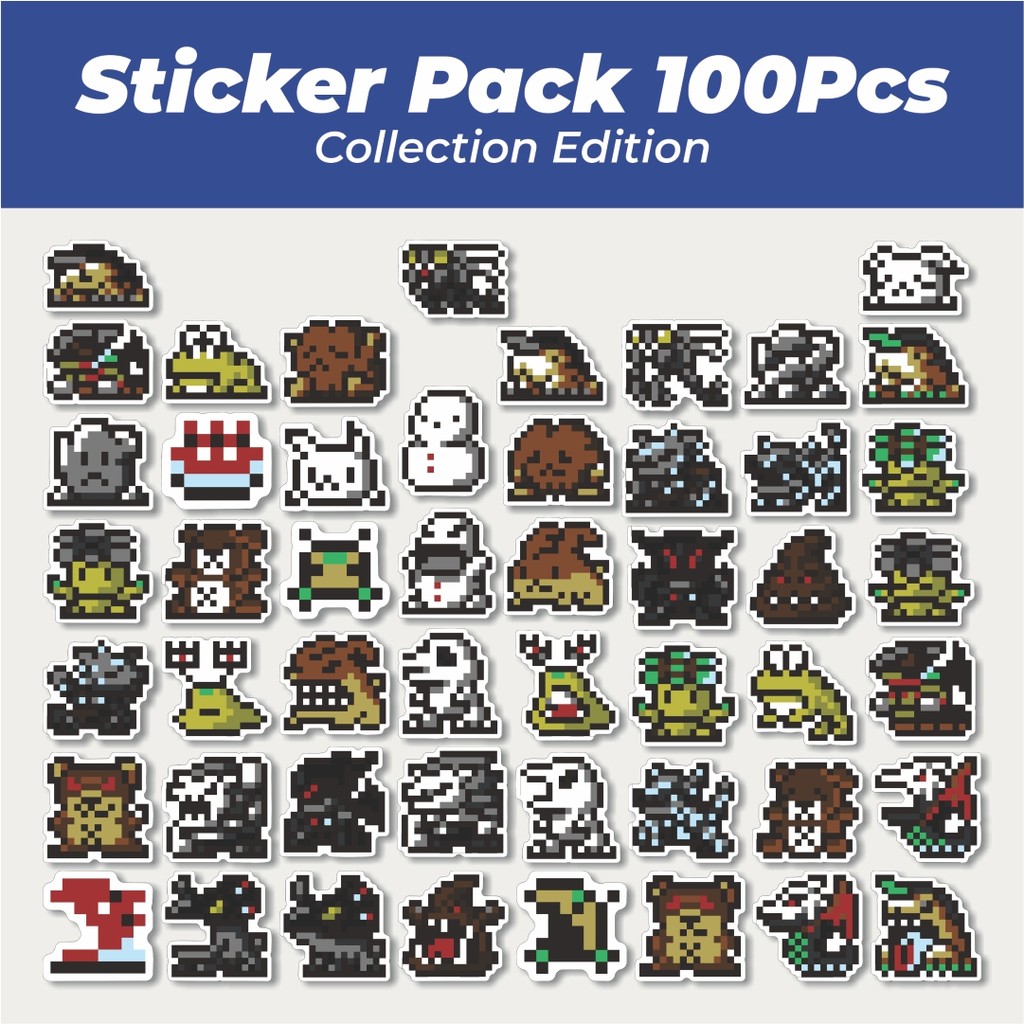 

Hot Stiker Pixel Digimon V44 Lucu Anti Air Stikers Berperekat Waterproof Sticker Decal Buat Motor Helm Buku Journal Koper Casing HP Laptop Botol Minum