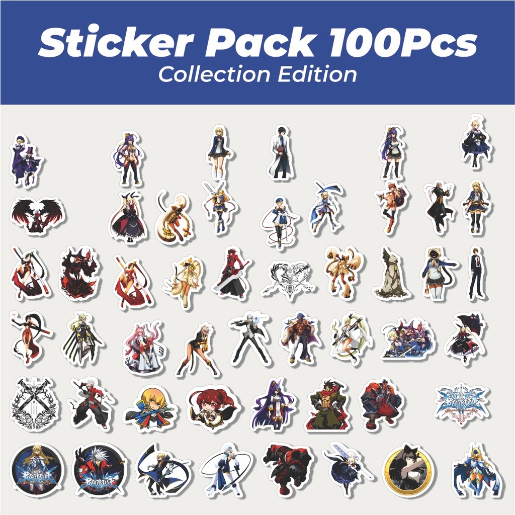 

Hot Stiker Game Series Blaz Blue Karakter Mix 9 Lucu Anti Air Stikers Berperekat Waterproof Sticker Decal Buat Motor Helm Buku Journal Koper Casing HP Laptop Botol Minum