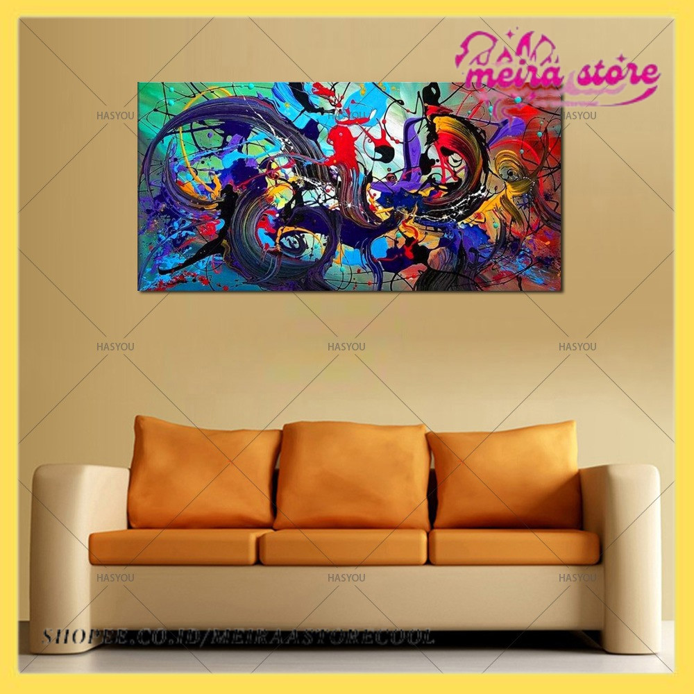 

Large Hand painted Modern Abstract canvas Oil Paintings Abstract Oil Painting picture Living Room home Decoration wall pain