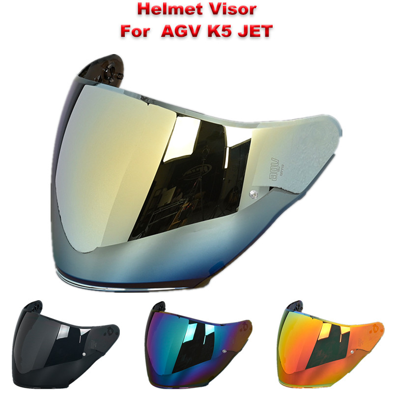 Helmet Visor for AGV K5 JET Helmet Shields Uv Protection Windshield Sunshield Casco Moto Accessories