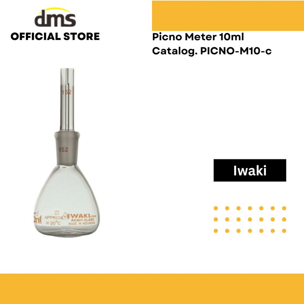 Iwaki Piknometer 10ml Picnometer Uncalibrated