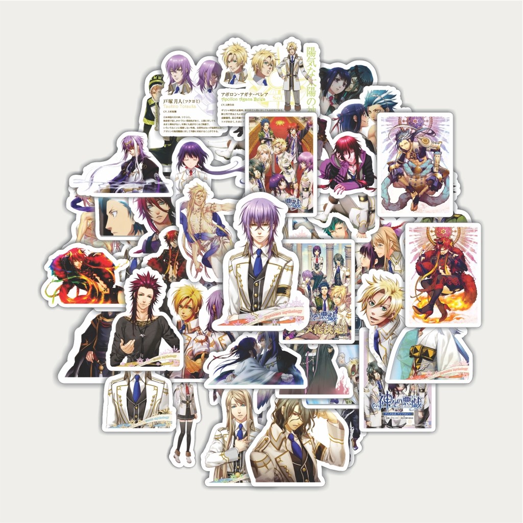 

Sticker Pack Stiker Anime Series Kamigami No Asobi Karakter Mix | Sticker TUMBLR | Stiker LAPTOP KOPER HELM