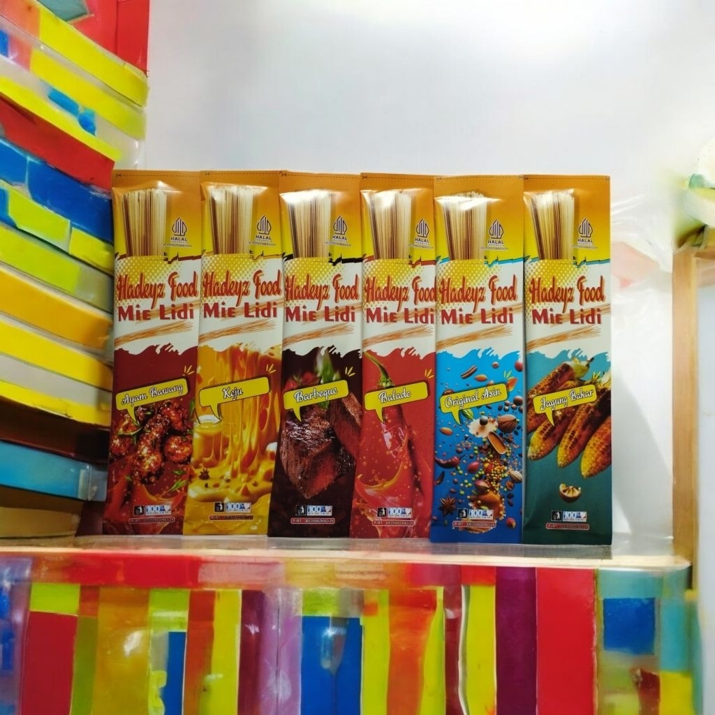 

Emama.store Mie Lidi Kekinian Isi 60 pcs – 6 Rasa Favorit! Snack Jadul Viral Lagi!