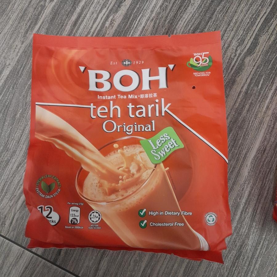 

BOH Instant Tea Minuman Teh Tarik ORIGINAL LESS SWEET ( isi 12 )