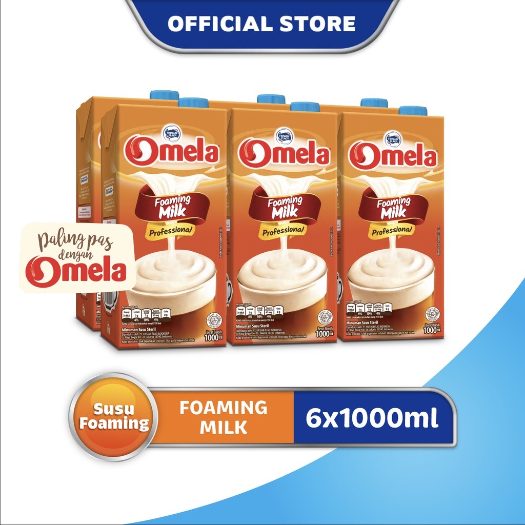 

NEW Frisian Flag Omela Foaming 1000ml x6 PREMIUM