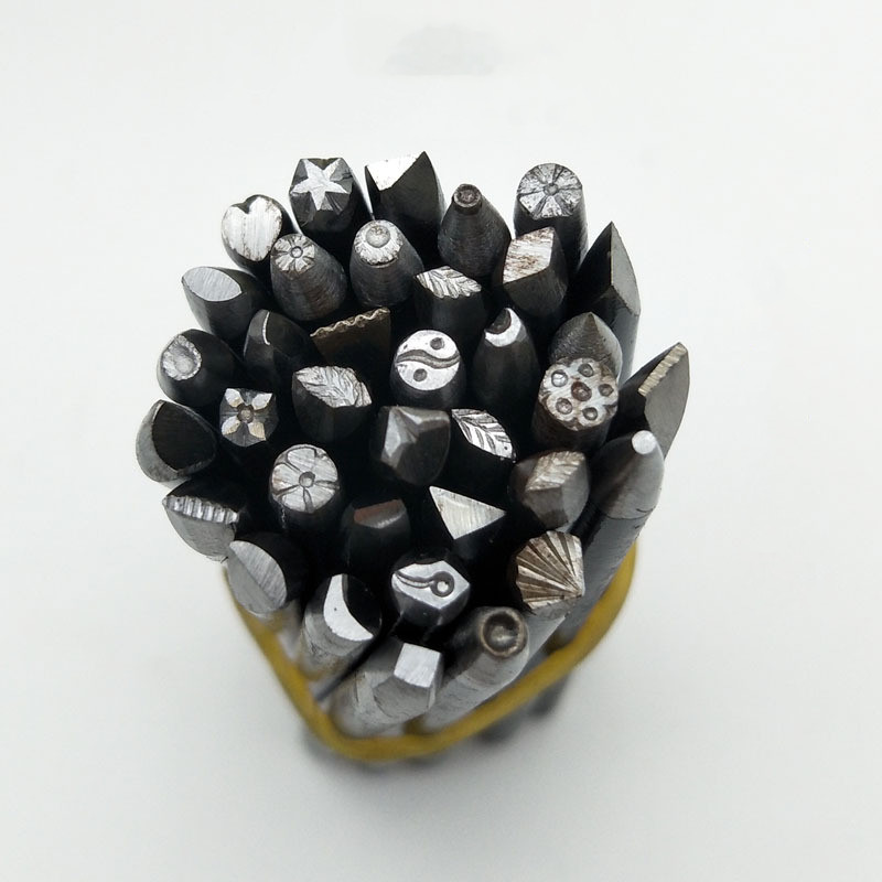 

Die Metal Stamping Kit DIY Jewellery Gold Silver Metal Logo Stamp Jewellery Stamping Pattern Tool Engraving Cutter