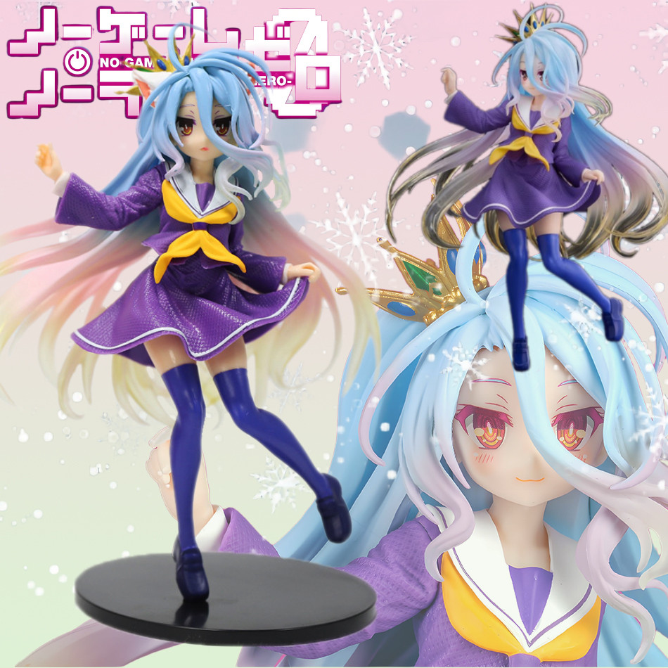 19CM Anime NGNL No Game No Life White "Figure Anime PVC Statue Anime Manga Figurine Collection Model