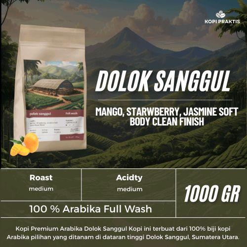 

ROASTED BEANS ARABIKA FULL WASH DOLOK SANGGUL 1000 GR | 1 KG | BIJI KOPI SANGRAI | Coffee - GILING HALUS
