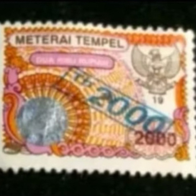 

MT13 Materai 2000 Tahun 2000(cap 2000) original