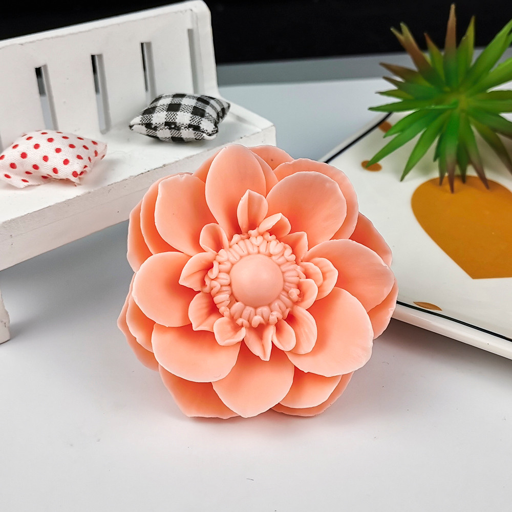 

HC0281 PRZY Rose Peony Flower Molds Mold Silicone Decoration Plant Soap Molds Flowers Candle Moulds Bouquet Making Clay Resin