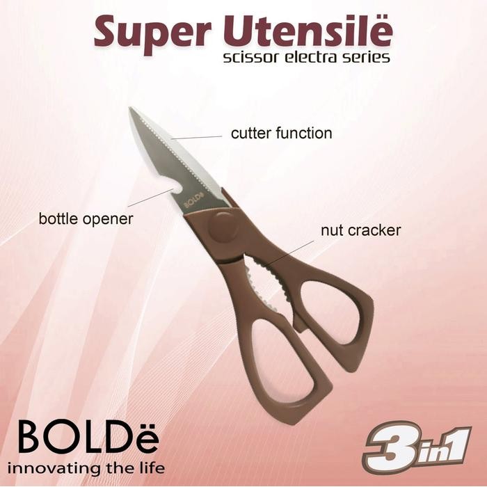 BOLDe Electra Scissor Super UTENSILE Gunting Dapur - Hitam