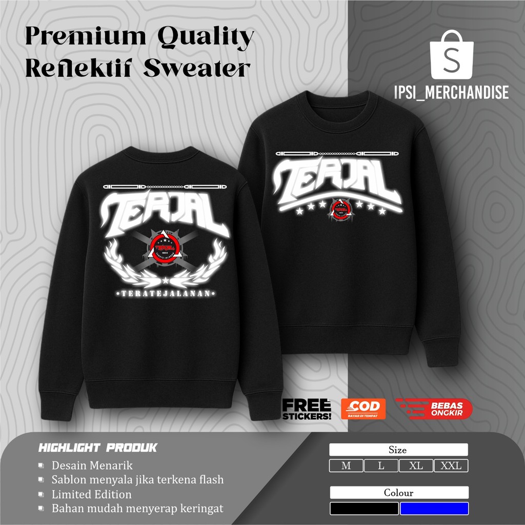 SWEATER PSHT MENYALA TERJAL TERATE JALANAN SWEATER DISTRO PSHT - SWEATER PSHT MENYALA TERBARU - SWEA
