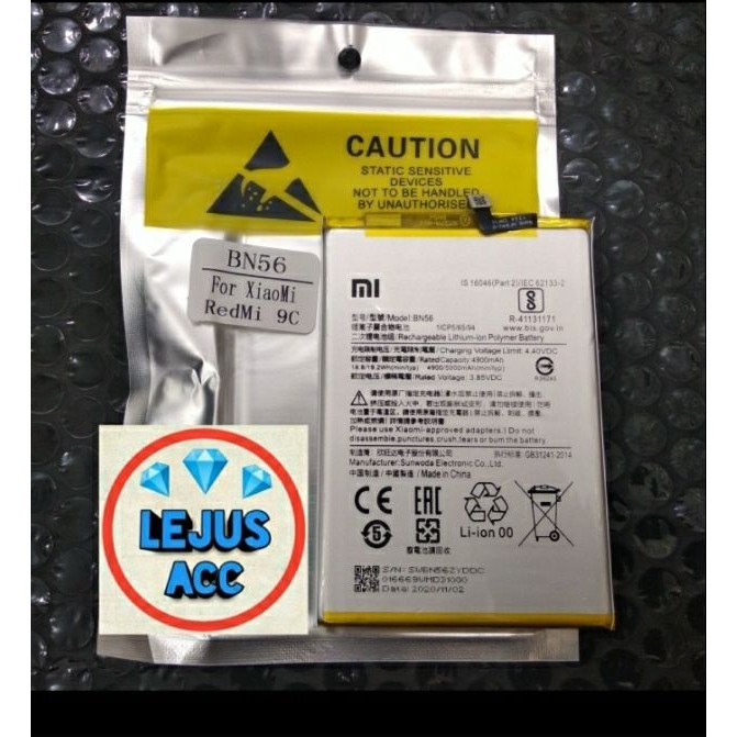 baterai batre xiaomi redmi 9A redmi 9C . 100%