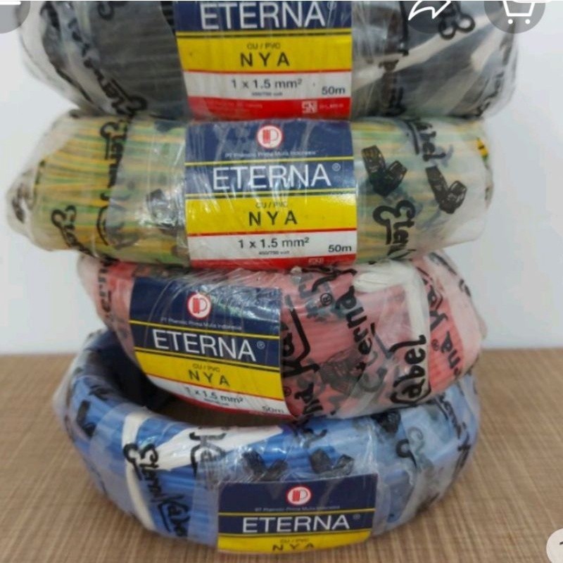 KABEL NYA ETERNA TEMBAGA 1 X 1,5 PER-METER