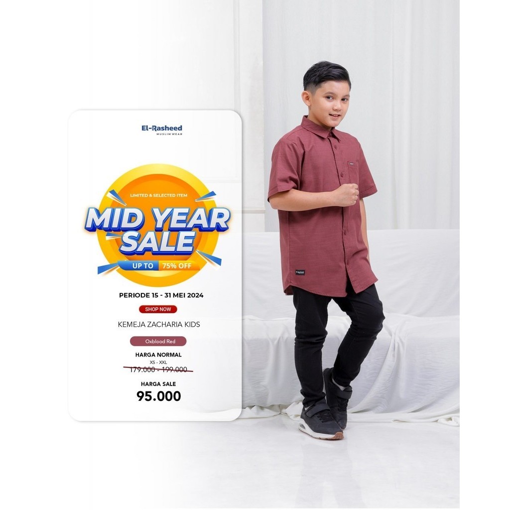 FawwazOShop - KEMEJA ZACHARIA ANAK