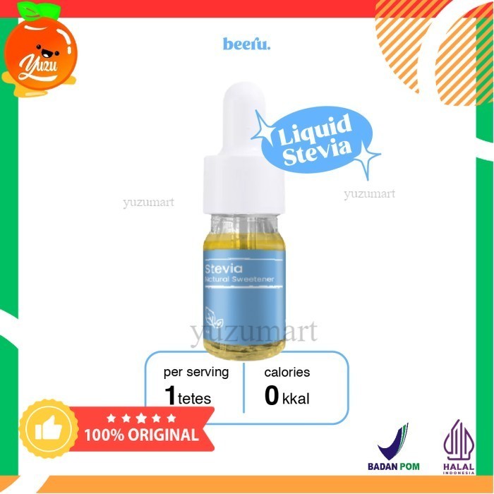 

Beeru STEVIA Gula Cair Tetes 5ml - Pemanis Stevia Beeru Natural Sweetener