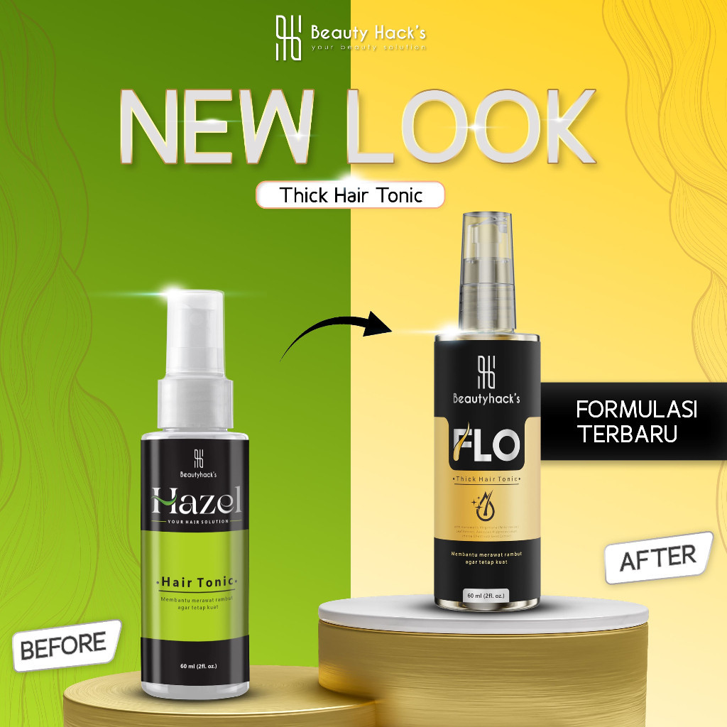Flo Hair Tonic Penumbuh Rambut-Kebotakan Dini Original