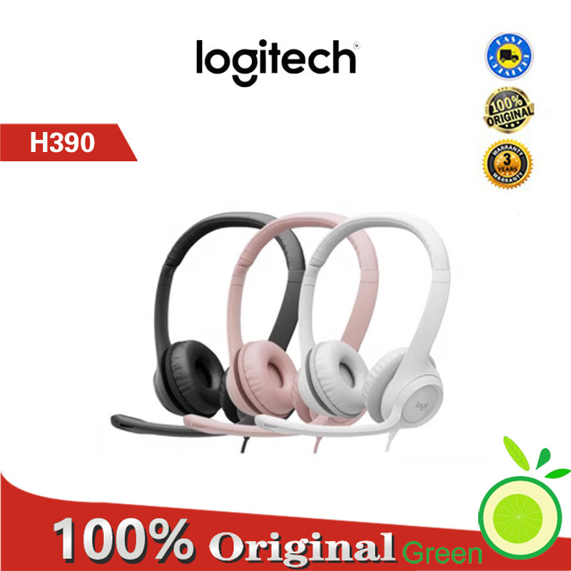 

Logitech H390 Computer Headphones Hands-free Gaming Meeting Video USB Stereo Headset With Mic For Laptop PC Gamer Home Office