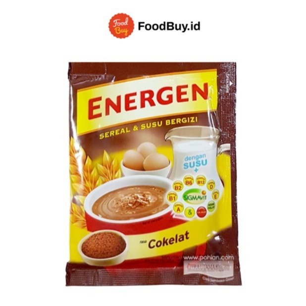 

Energen Minuman Serbuk Sereal & Susu Rasa Cokelat 34 gr