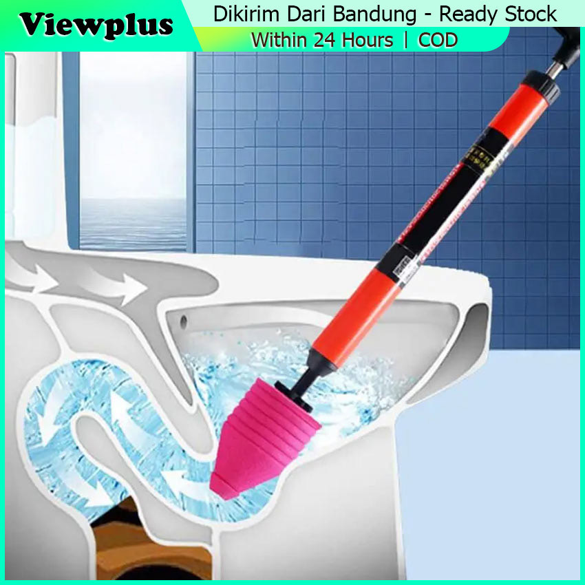 Pump Toilet Plunger Pompa Sedot Wc Mampet Pembersih Saluran Pipa Tersumbat Pompa kloset anti mampet 