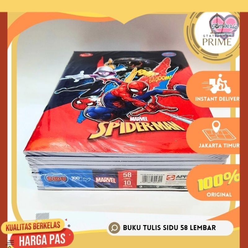 

Buku Tulis Sinar Dunia / SIDU 58 lembar ( 1 Pack isi 10 Buku )