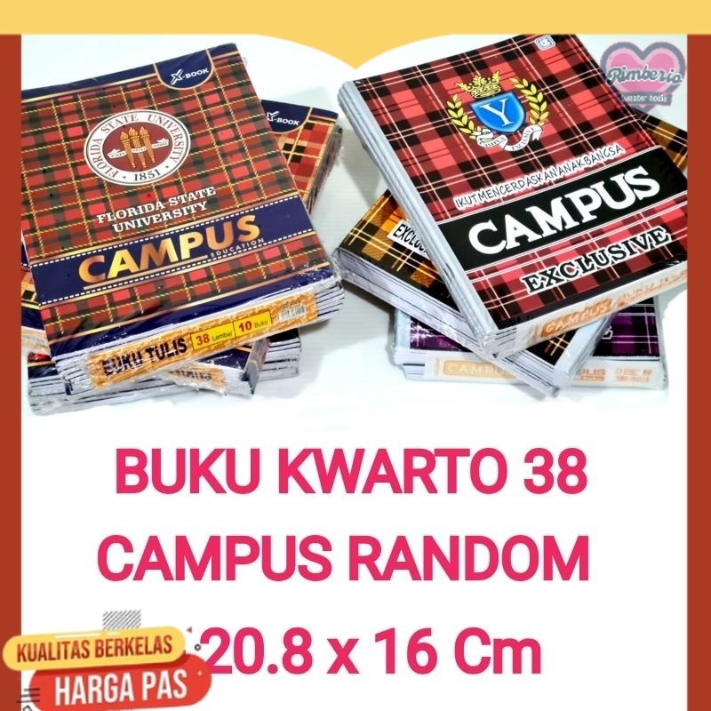 

Buku Tulis 38 Lembar Isi 10 Buku RANDOM CAMPUS