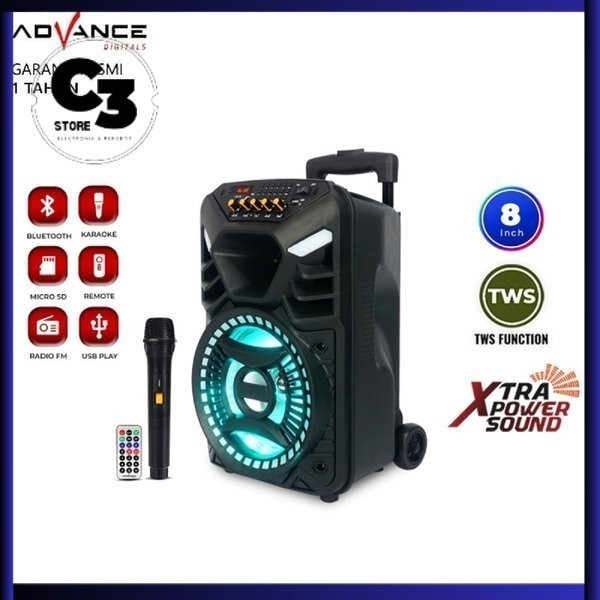 Advance Speaker Meeting Portable Bluetooth 8 inch K881N / K 881 N/ K881 Speaker 8 Inch / spiker 8"