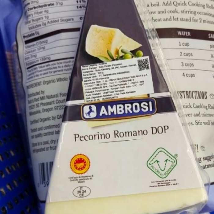 

ambrosi pecorino Romano dop keju kambing goat 200gr